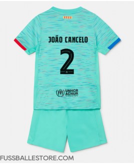 Günstige Barcelona Joao Cancelo #2 3rd trikot Kinder 2023-24 Kurzarm (+ Kurze Hosen)